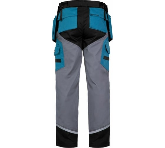 Рабочие брюки LAHTI PRO серо-черные, р. 3XL L4050206