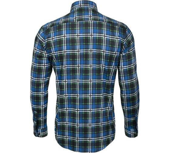 Рабочая фланелевая рубашка LAHTI PRO cине-черная, размер 2XL LPKF32XL