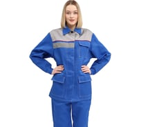 Женский костюм URSUS УДАРНИК васильковый/светло-серый, размер 44-46, рост 170-176