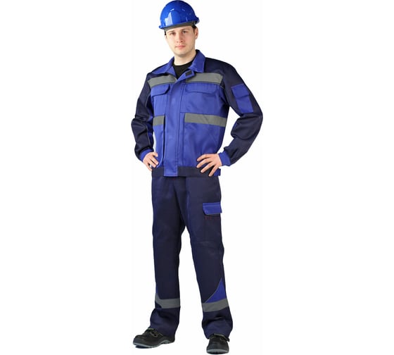 Летний мужской костюм URSUS Базис василёк/темно-синий КОС116-031; 48-50, 170-176 1