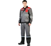 Летний мужской костюм URSUS Виватный темно-серый/черный/красный КОС449-312; 44-46, 170-176