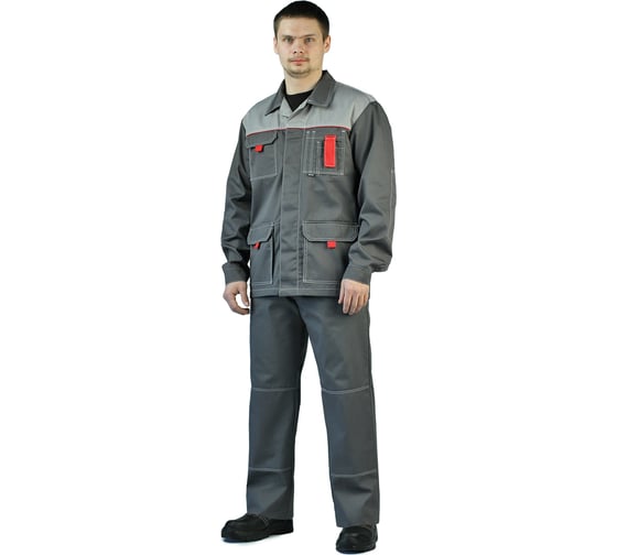 Летний мужской костюм URSUS Город серый со светло-серым КОС109-308; 44-46, 170-176 1