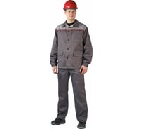 Летний мужской костюм URSUS Дамаск темно-серый со светло-серым КОС316-303; 52-54, 182-188