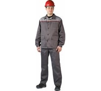 Летний мужской костюм URSUS Дамаск темно-серый со светло-серым КОС316-303; 56-58, 182-188