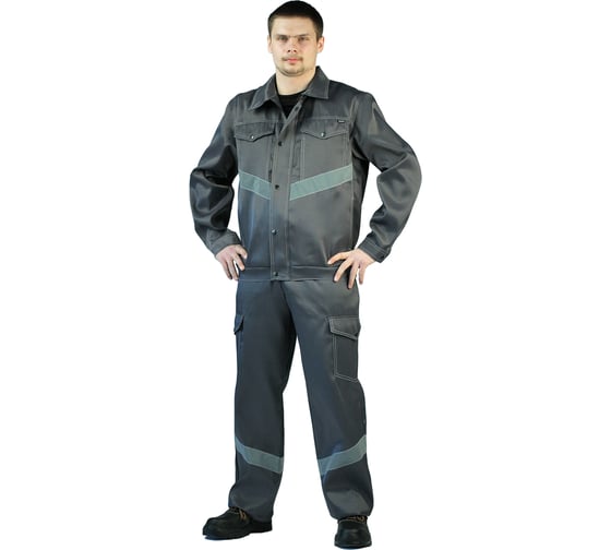 Летний мужской костюм URSUS Дока Моготекс темно-серый КОС622Н-300; 52-54, 170-176 1