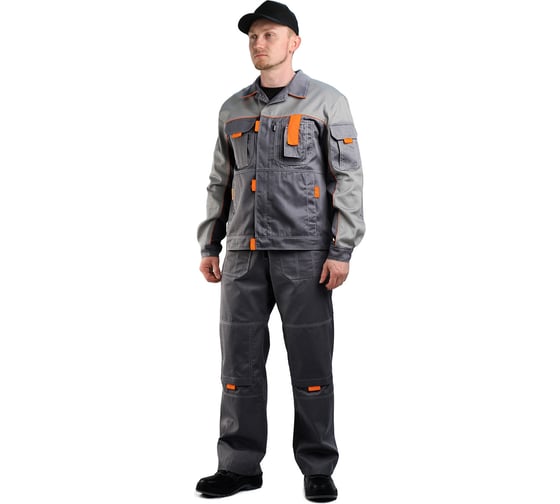 Летний мужской костюм URSUS Профи темно-серый/светло-серый КОС121-308; 48-50, 182-188 1