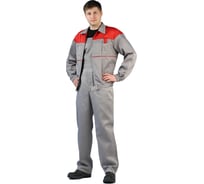 Мужской костюм URSUS Рейнир светло-серый/красный, размер 48-50, рост 182-188 КОС591-321