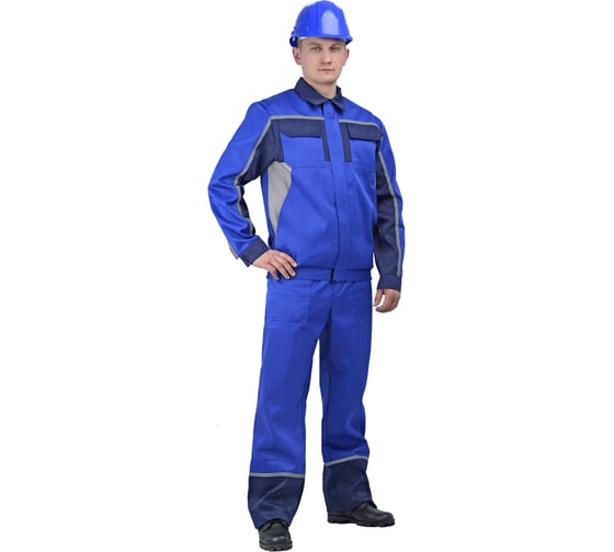 Летний мужской костюм URSUS Ресурс васильковый/синий/светло-серый КОС507-134; 44-46, 170-176 1