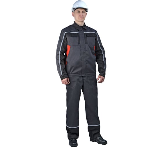 Летний мужской костюм URSUS Ресурс темно-серый/черный/красный КОС507-324; 52-54, 170-176 1