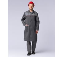 Мужской халат Факел Фаворит темно-серый/серый, р. 64-66, рост 182-188 см 87471037.012