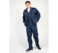 Костюм с полукомбинезоном ООО ГУП Бисер Бригадир-5 NEW темно-синий/серый, р. 56-58/182-188 4620170449490