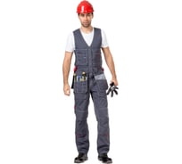 Мужской летний полукомбинезон Техноавиа Сити-Мастер, темно-серый, размер 96-100, рост 158-164 3083D