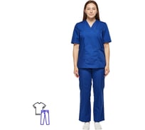 Женский костюм хирурга ООО Комус м05-кбр плюс васильковый размер 56-58, рост 170-176 1697846