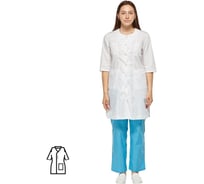 Женский медицинский халат ООО Комус м20 хл белый, размер 52-54, рост 158-164 1697803