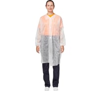 Халат на липучках ООО Комус 30 гр, 3XL, белый, 10 шт/упак 1477233