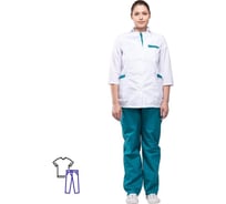 Женский медицинский костюм ООО Комус м01-кбр размер 56-58, рост 158-164 93576