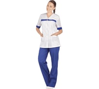 Костюм ГК Спецобъединение АНЮТА, белый-василек, р. 120-124, рост 158-164 Кос 738/120/158