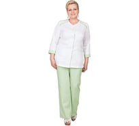 Костюм ГК Спецобъединение МИРАЖ, белый/светло-зеленый, р. 80-84, рост 170-176 Кос 741/ 80/170