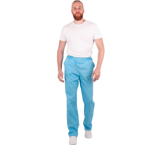 Мужские брюки ГК Спецобъединение голубые Брю 716/96-100, 182- 1