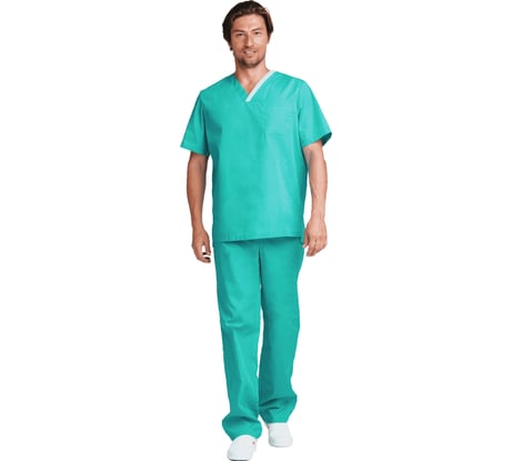 Мужской костюм ГК Спецобъединение ХИРУРГ МЕДИКАЛ зелёный Кос 848/120/170