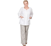 Костюм ГК Спецобъединение АФИНА, белый/светло-серый, размер 80-84, рост 170-176 Кос 742/ 80/170