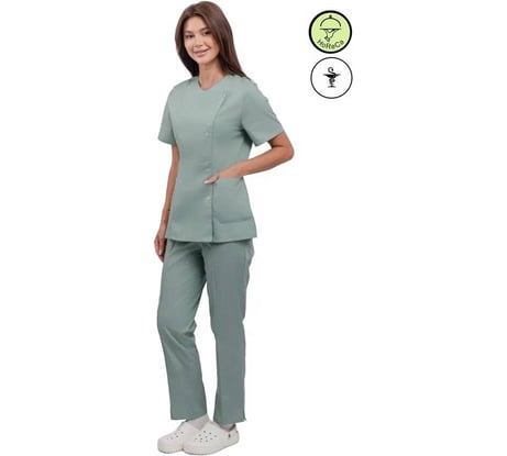 Женский костюм Урсу.с "Юмелия" зеленый воск ; 56-58, 170-176 ТОР6028-2М