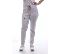 Женские брюки ДОКТОР СТИЛЬ Софт белые, Брю 3411.01/ 88/S/M