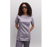 Блуза женская ООО ГУП Бисер Вена-2 серый, размер 56-58, рост 170-176 4660391413979