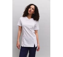 Блуза женская ООО ГУП Бисер Вена-2 белый, размер 80-84, рост 170-176 4660391414051