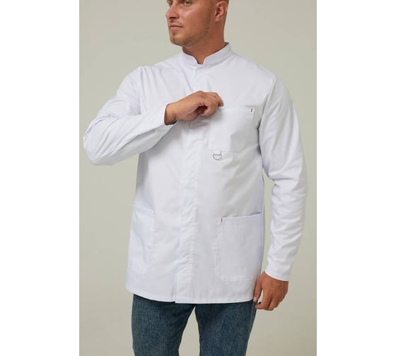 Халат мужской ООО ГУП Бисер White Jacket размер 112-116, рост 170-176 4630407322526