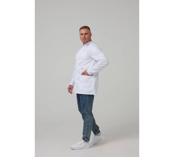 Халат мужской ООО ГУП Бисер White Jacket размер 88-92, рост 170-176 4620202872807