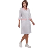 Халат женский URSUS "Фарма" белый с розовым МЕД545-14-1911/44-46, 158-164