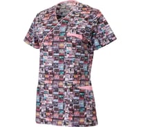 Медицинская блуза СОЮЗСПЕЦОДЕЖДА ЛИНДРЕД ОРИОН СТРЕЙЧ (Lindred) женская принт город 44 (S) 2000000257044