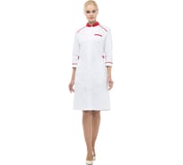 Женский халат Авангард. Профессиональная экипировка LL1112 Редлайн, белый/красный, р. 84/158-164 519896