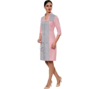 Женский халат Авангард. Профессиональная экипировка LL1101, розовый/серый, р. 84/158-164 507068