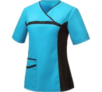 Женская блуза СОЮЗСПЕЦОДЕЖДА ОРИОН бирюза/черная, р. 60-62, рост 158-164 2000000142302