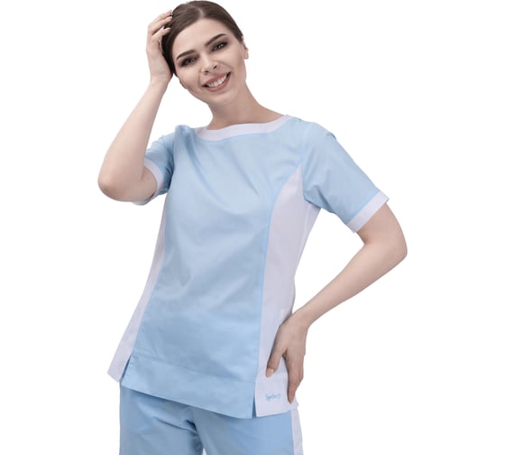 Костюм ГК Спецобъединение ГРАЦИЯ светло-голубой/белый кос 866/104/158