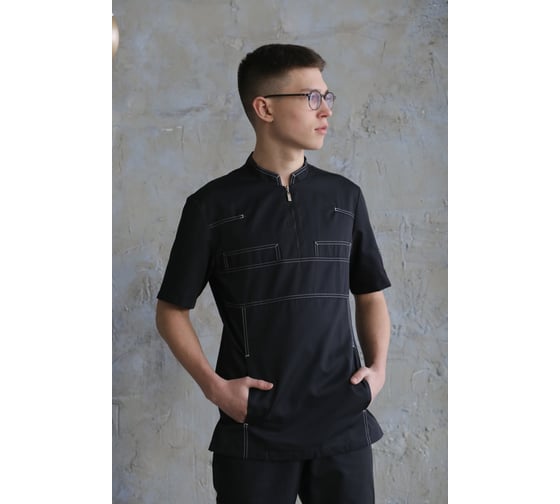 Блуза ДОКТОР СТИЛЬ Эскулап, черный NEW ЛУ 1212.17/ 88/XS 1