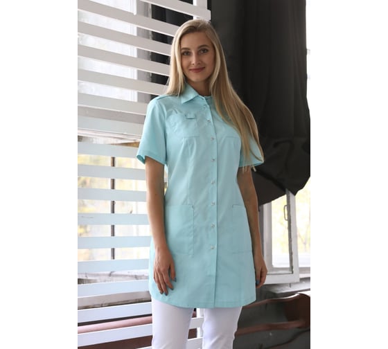 Блуза ДОКТОР СТИЛЬ Сафари, мята ЛЛ 2229.35/104/XL