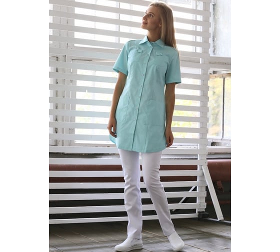 Блуза ДОКТОР СТИЛЬ Сафари, мята ЛЛ 2229.35/104/XL