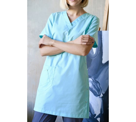Блуза ДОКТОР СТИЛЬ Лонга, мята NEW ЛЛ 2224.35/104/XL