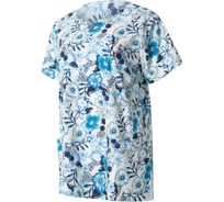 Блуза СОЮЗСПЕЦОДЕЖДА Эргофайв Актив (ERGOFIVE Active) EAJW07 женская принт голубые цветы на белом, 46 (S) 2000000275529