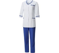 Костюм СОЮЗСПЕЦОДЕЖДА Ольга, белый/васильковый, р.44, рост 158-164 1960005601017