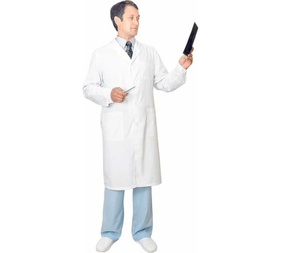 Халат ГК Спецобъединение КЛАССИК, белый, мужской (136-140, 194-200), шт, Хал 715/136/194 1