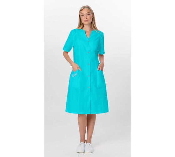 Халат ГК Спецобъединение ЮНОНА, бирюза (144-148, 158-164), шт, Хал 720/144/158 1