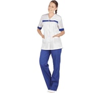 Костюм ГК Спецобъединение АНЮТА, белый-василек (128-132, 158-164) Кос 738/128/158