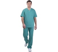 Костюм ГК Спецобъединение ХИРУРГ МЕДИКАЛ, зеленый, мужской (88-92, 194-200) Кос 848/88/194