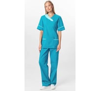 Костюм ГК Спецобъединение ШАРМ, бирюзовый (104-108, 146-152), компл, Кос 728/104/146