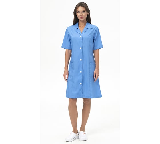 Халат ГК Спецобъединение СЕЛЕНА, голубой (96-100, 182-188), шт, Хал 716/96/182 1