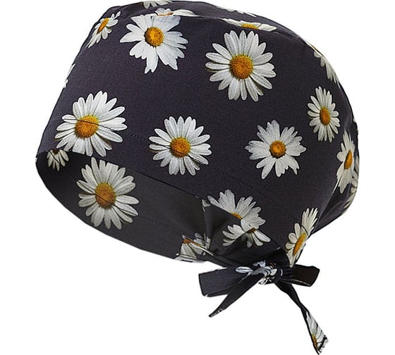 Шапочка СОЮЗСПЕЦОДЕЖДА ЛИНДРЕД ОРИОН СТРЕЙЧ (Lindred) принт ромашки 2000000257808 1
